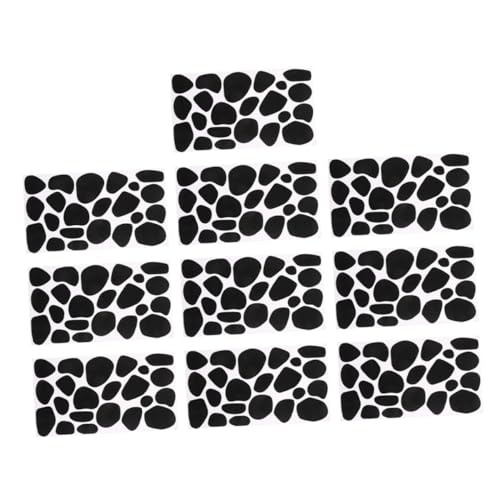 SEWACC 10 Blatt Selbstklebende Filzaufkleber Schwarze Filzkreise für DIY Bastelprojekte Dekorative Kuhmuster Aufkleber für Scrapbooking Kleidung und Wohnaccessoires SEWACC 10 Blatt Selbstklebende Filzaufkleber Schwarze Filzkreise für DIY Bastelprojekte Dekorative Kuhmuster Aufkleber für Scrapbooking Kleidung und Wohnaccessoires von SEWACC