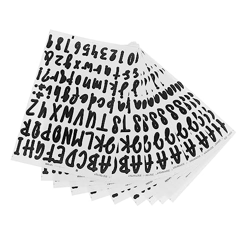 SEWACC 10 Blatt Selbstklebende und Zahlenaufkleber für Briefkästen Adressschilder Vinyletiketten für Glatte Oberflächen für Zuhause Büro und Feiern von SEWACC