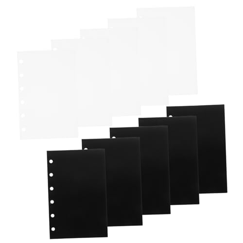 SEWACC 10 Blatt Teiliges Binder Taschen aus Leichtem Kunststoff Wasserdichte Dokumenten Ordnerhüllen Transparente und Schwarze Lose Schutzhüllen für Notizbücher und Akten Praktische SEWACC 10 Blatt Teiliges Binder Taschen aus Leichtem Kunststoff Wasserdichte Dokumenten Ordnerhüllen Transparente und Schwarze Lose Schutzhüllen für Notizbücher und Akten Praktische von SEWACC