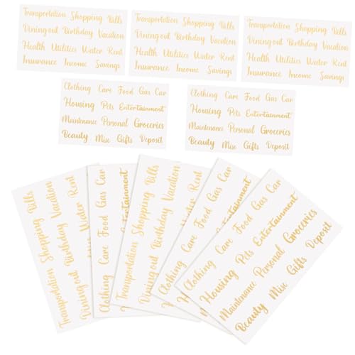 SEWACC 10 Blatt Teiliges Farbiger Kompakter Buchstaben Etiketten für Bargeldumschläge Vielseitige Budgetaufkleber zur Einfachen Kategorisierung Langlebige Sticker für Geldmanagement und SEWACC 10 Blatt Teiliges Farbiger Kompakter Buchstaben Etiketten für Bargeldumschläge Vielseitige Budgetaufkleber zur Einfachen Kategorisierung Langlebige Sticker für Geldmanagement und von SEWACC