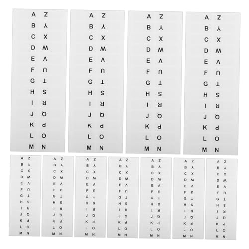 SEWACC 10 Blatt Weiß Beschreibbare Index Registertabs mit Starken Klebeetiketten A Z Selbstklebende Seitenmarkierer für Büro und Schulbedarf Langlebige Dokumentenmarkierung und Schnelle SEWACC 10 Blatt Weiß Beschreibbare Index Registertabs mit Starken Klebeetiketten A Z Selbstklebende Seitenmarkierer für Büro und Schulbedarf Langlebige Dokumentenmarkierung und Schnelle von SEWACC