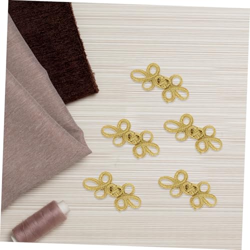 SEWACC 10 Paare Chinesische Knoten Knöpfe Verschluss Dekorative Cheongsam Knöpfe für Kinderkostüm Traditioneller Froschverschluss Praktische DIY Nähzubehör Kulturelle Bühnenbekleidung von SEWACC