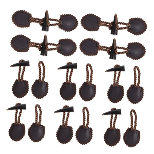SEWACC 10 Paare Resin Horn Knebelknöpfe Stabile Toggle Knöpfe für Damen Mäntel Langlebige Verschlussknöpfe für Winterjacken Dekorative Ersatzknöpfe für Wollmäntel Dunkelbraun SEWACC 10 Paare Resin Horn Knebelknöpfe Stabile Toggle Knöpfe für Damen Mäntel Langlebige Verschlussknöpfe für Winterjacken Dekorative Ersatzknöpfe für Wollmäntel Dunkelbraun von SEWACC