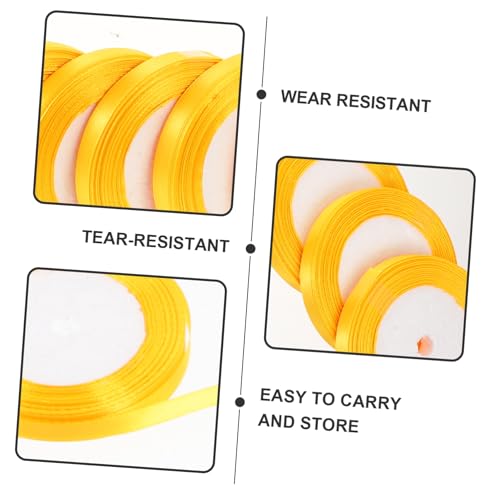 SEWACC 10 Rollen Geschenkband Polyester Verschleißfestes Zuschneidbares Geschenkverpackungsband Vielseitig für DIY Basteln Hochzeits und Festtagsdekoration pro von SEWACC