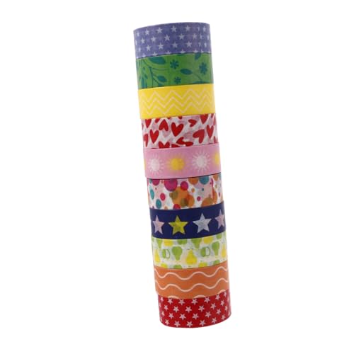 SEWACC 10 Rollen Teiliges Washi Tape Set Bunte Dekorative Klebebänder für DIY Scrapbooking Tagebuch Basteln Geschenkverpackung Kreative Masking Tapes Langlebig Vielseitig SEWACC 10 Rollen Teiliges Washi Tape Set Bunte Dekorative Klebebänder für DIY Scrapbooking Tagebuch Basteln Geschenkverpackung Kreative Masking Tapes Langlebig Vielseitig von SEWACC