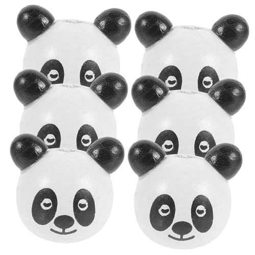 SEWACC 10 Stück Bunte Holzperlen Tierköpfe Panda Kreative DIY Bastelperlen für Handgemachter Schmuck und Zubehör für Armbänder und Dekorationen SEWACC 10 Stück Bunte Holzperlen Tierköpfe Panda Kreative DIY Bastelperlen für Handgemachter Schmuck und Zubehör für Armbänder und Dekorationen von SEWACC