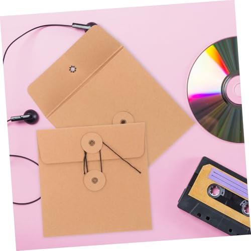SEWACC 10 Stück CD Hüllen aus Reißfestem Kraftpapier Dvd Aufbewahrungstaschen mit Vintage Kordelverschluss Schützende Papierhüllen für CD Dvd Platzsparend für Büro Schule Zuhause SEWACC 10 Stück CD Hüllen aus Reißfestem Kraftpapier Dvd Aufbewahrungstaschen mit Vintage Kordelverschluss Schützende Papierhüllen für CD Dvd Platzsparend für Büro Schule Zuhause von SEWACC
