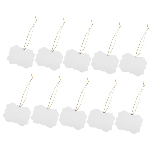 SEWACC 10 Stück DIY Ornament Blanko Aus Holz Für Feiertage Transferherstellung Unfertiges Dekor Für – Heimanhänger Holzhandwerk Baumschmuck Doppelseitige Dekorationen Ornamente von SEWACC