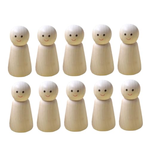 SEWACC 10 Stück Diy Holzfiguren zum Bemalen Unfertige Holzklammern für Kreative Bastelprojekte für Erwachsene Fördert Kreativität und SEWACC 10 Stück Diy Holzfiguren zum Bemalen Unfertige Holzklammern für Kreative Bastelprojekte für Erwachsene Fördert Kreativität und von SEWACC