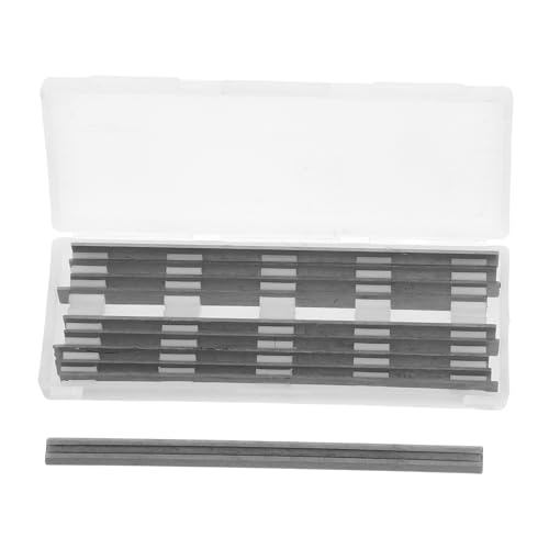 SEWACC 10 Stück Elektrohobelklingen Power Hobelklingen Holzbearbeitungs Ersatzklinge Hobelmesser Ersatzhobelklinge Einsatzhobel Schneidklinge Manuelle Hobelklinge Silberstahl von SEWACC
