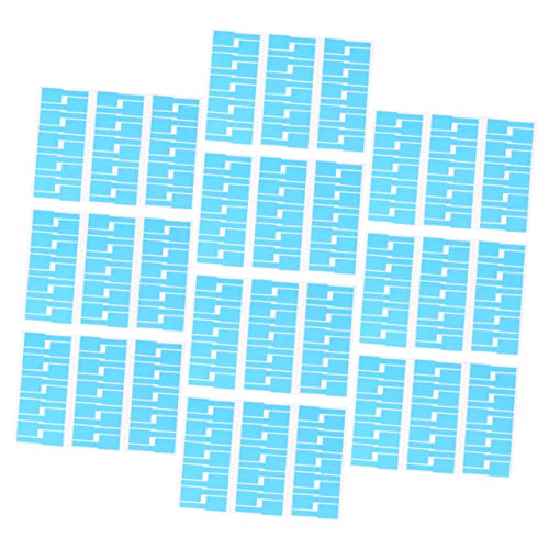 SEWACC 10 Stück Etikettenaufkleber Für Netzwerkkabel Schild Klebrig Bunt Laptop Beständig Cyan Etikettenhersteller Blau Stichworte Kabelidentifikationsetiketten Aufkleber Masse Blue von SEWACC