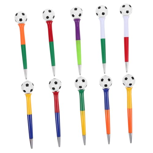 SEWACC 10 Stück Fußball Kugelschreiber mit Drehbarem Design Kreative Cartoon Schreibutensilien für Erwachsene für Büro Schule und Sport Events SEWACC 10 Stück Fußball Kugelschreiber mit Drehbarem Design Kreative Cartoon Schreibutensilien für Erwachsene für Büro Schule und Sport Events von SEWACC