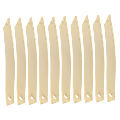 SEWACC 10 Stück Goldene Drehstäbe Diy Ohrring Komponenten Flexible Schmuck Bastelmaterialien für Geburtstagsgeschenke und Festlichkeiten Lochdurchmesser von SEWACC