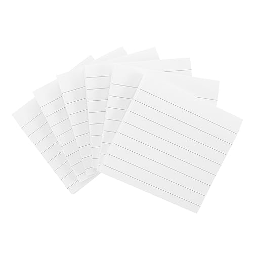 SEWACC 10 Stück Haftnotizen Notizblöcke mit Selbstklebende Memo Pads für Büro und Schule Weiß von SEWACC