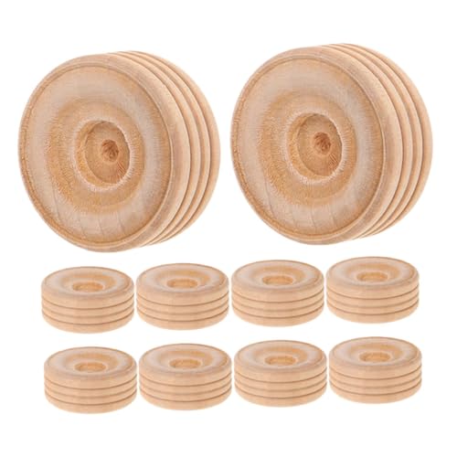 SEWACC 10 Stück Holzräder Modellauto Ersatzräder Autoräder Rollende Spielzeugräder Automodellräder Holzeisenbahnräder Spielzeugrad Ersatz DIY Räder Beige Baum SEWACC 10 Stück Holzräder Modellauto Ersatzräder Autoräder Rollende Spielzeugräder Automodellräder Holzeisenbahnräder Spielzeugrad Ersatz DIY Räder Beige Baum von SEWACC