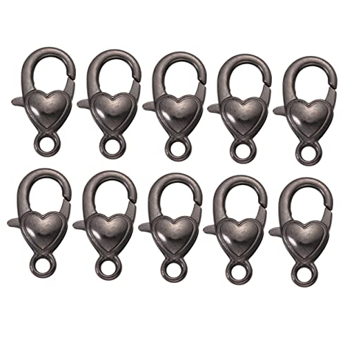 SEWACC 10 Stück Hummerschere Reize Karabinerverschlüsse Karabinerhaken Klaue Schlüssel Klein Schließe Herstellung Anhänger Mit Karabinerverschluss Hummerclip Legierung Black SEWACC 10 Stück Hummerschere Reize Karabinerverschlüsse Karabinerhaken Klaue Schlüssel Klein Schließe Herstellung Anhänger Mit Karabinerverschluss Hummerclip Legierung Black von SEWACC