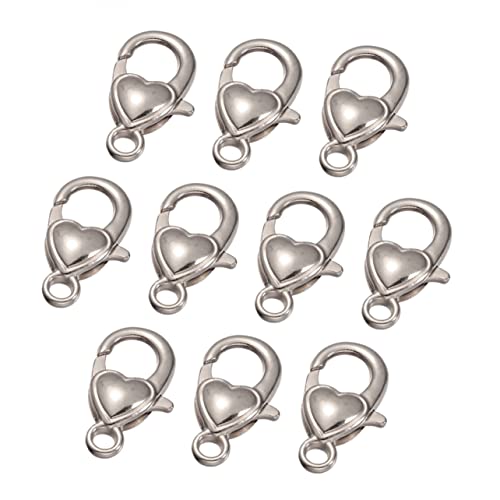 SEWACC 10 Stück Karabinerverschluss Schlüssel Groß DIY Charms Karabinerverschluss Clips Requisiten Basteln Formen Klein Ästhetische Schnappverschlüsse Krallen Damen Verschluss SEWACC 10 Stück Karabinerverschluss Schlüssel Groß DIY Charms Karabinerverschluss Clips Requisiten Basteln Formen Klein Ästhetische Schnappverschlüsse Krallen Damen Verschluss von SEWACC