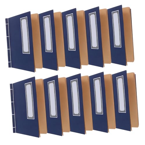 SEWACC 10 Stück Kraftpapier Notizbuch Chinesischer Stil Tragbares Liniertes Journal für Büro Schule Meeting Persönliches Planen Kreatives Schreiben Robustes Memo Pad SEWACC 10 Stück Kraftpapier Notizbuch Chinesischer Stil Tragbares Liniertes Journal für Büro Schule Meeting Persönliches Planen Kreatives Schreiben Robustes Memo Pad von SEWACC
