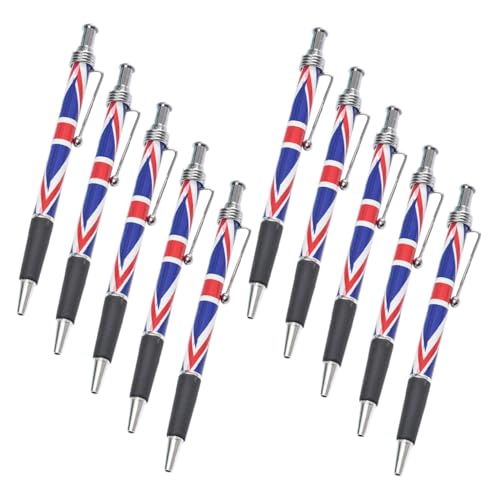SEWACC 10 Stück Kugelschreiber mit Britischer Flagge Bequemer Griff für Unterschriften Bürobedarf und Patriotisches Schreiben Schwarze Schreibwerkzeug für Schule und Büro SEWACC 10 Stück Kugelschreiber mit Britischer Flagge Bequemer Griff für Unterschriften Bürobedarf und Patriotisches Schreiben Schwarze Schreibwerkzeug für Schule und Büro von SEWACC
