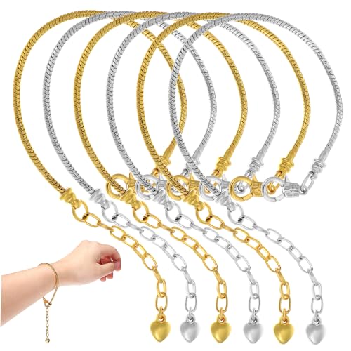 SEWACC 10 Stück Kupferkette Schlangenknochenkette DIY Schmuckarmband Reize Armbänder Charme Damenarmband freundinnen lovers kupfer armband Schlangenkettenarmband Schlangenarmband von SEWACC