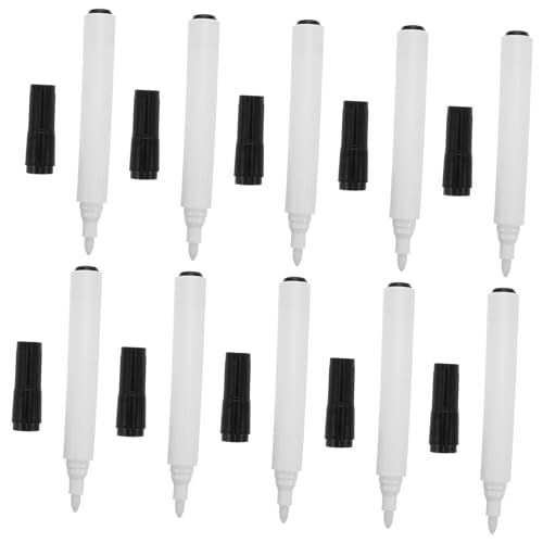 SEWACC 10 Stück Leere Hülle des Tafelstifts Farbstifte für Whiteboard Whiteboard-Marker trocken abwischbar trockener Löschstift trocken abwischbare Stifte Kugelschreiber Plastik von SEWACC