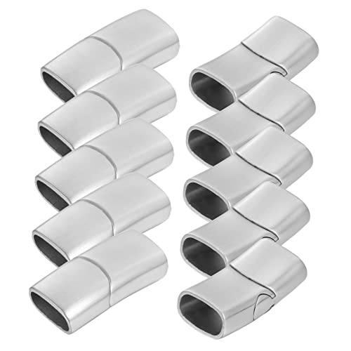 SEWACC 10 Stück Magnetverschluss Schmuckverschluss Flach Rechteckiger Magnetischer Kettenverschluss für DIY Halsketten Armbänder Connector Zubehör SEWACC 10 Stück Magnetverschluss Schmuckverschluss Flach Rechteckiger Magnetischer Kettenverschluss für DIY Halsketten Armbänder Connector Zubehör von SEWACC