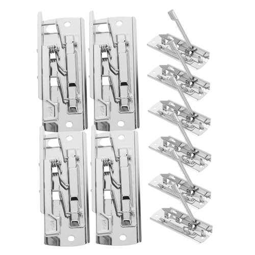 SEWACC 10 Stück Metall Clipboard Klammern Starke Griff Federbelastete Dokumentenklammern Verstellbare Halter für Verschiedene Dokumentstärken Hochgriffige Clips für Büro Schule und von SEWACC