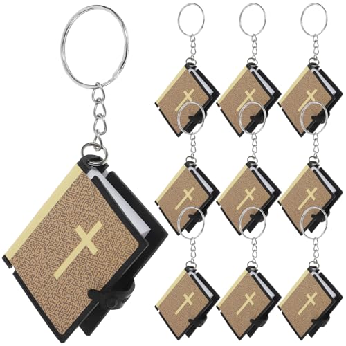 SEWACC 10 Stück Mini-Bibel-Schlüsselanhänger Echter Bibel-Schlüsselanhänger Religiöser Jesus-Schlüsselanhänger Kleiner Heiliger Bibel-Anhänger Buch-Schlüsselanhänger Für Taufe SEWACC 10 Stück Mini-Bibel-Schlüsselanhänger Echter Bibel-Schlüsselanhänger Religiöser Jesus-Schlüsselanhänger Kleiner Heiliger Bibel-Anhänger Buch-Schlüsselanhänger Für Taufe von SEWACC