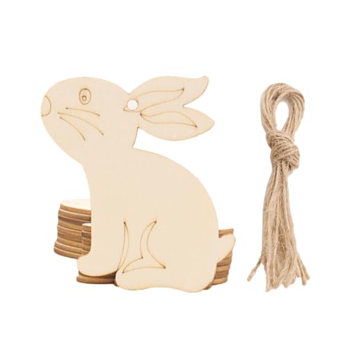 SEWACC 10 Stück Osterschmuck Aus Holz Wandhaken Geflochtenes Baumwollseil Kleiderbügel Weiden Bunt Gewebtes Seil Seetauwerk Für Das Handwerk Kabel Serviettenringe Glyzinien Khaki Hölzern von SEWACC