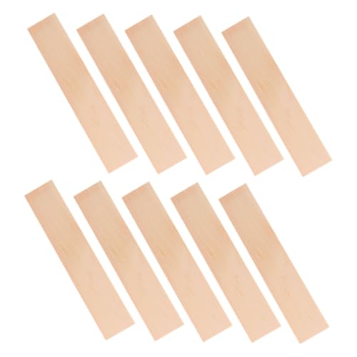 SEWACC 10 Stück Rechteckige Kiefernholzplatten für Bastelprojekte Unvollendete Holzblöcke Fotorequisiten und Dekorationsmaterialien Robust und Vielseitig Einsetzbar von SEWACC