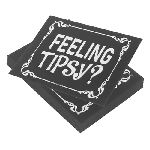 SEWACC 10 Stück Selbstklebende Wasserdichte Feeling Tipsy Aufkleber Dekorative Bar und Restaurantetiketten aus Papier PVC Stilvolle Markierungen für Servicepersonal und Barkeeper SEWACC 10 Stück Selbstklebende Wasserdichte Feeling Tipsy Aufkleber Dekorative Bar und Restaurantetiketten aus Papier PVC Stilvolle Markierungen für Servicepersonal und Barkeeper von SEWACC