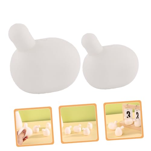 SEWACC 10 Stück Silikon Bubble Ersatzkerne Weiß DIY Blasenkern Zubehör für Plüschpuppen Vielseitige Bastelteile für Jungen Stressabbau und Beruhigungsspielzeug von SEWACC