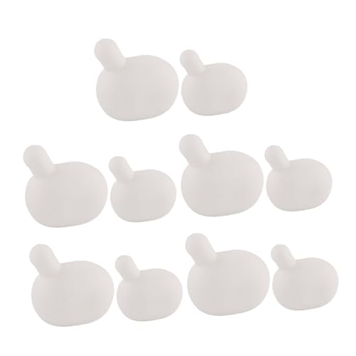SEWACC 10 Stück Silikon Bubble Inserts für DIY Seifenblasen Flexible Sichere Quetschbälle in Groß und Klein für Bastelprojekte und Familienaktivitäten von SEWACC