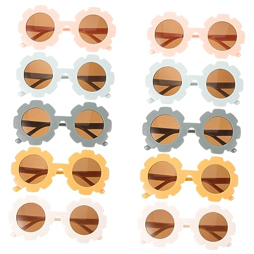 SEWACC 10St Kindersonnenbrille sonnenbrille kinder lustige Brille Reisesonnenbrille -Sonnenbrille Foto-Requisiten Sammeln von Gläsern Schutz Blauer Rahmen Zubehör weißer Rahmen Stk von SEWACC