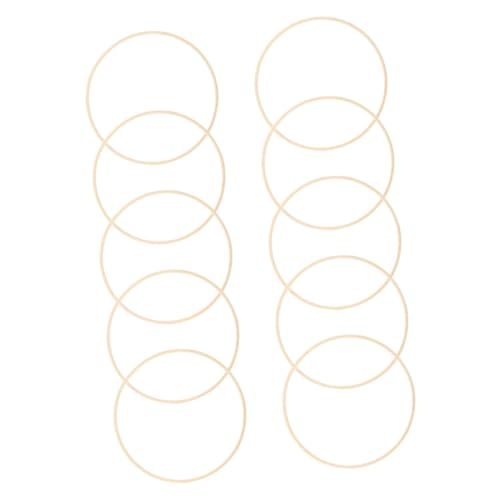 SEWACC 10 Stück Teiliges Bambus Stickrahmen Runde Makramee Ringe für DIY Wanddeko Kränze Robuste und Langlebige Bastelringe ohne Loch Vielseitig für Handwerksprojekte SEWACC 10 Stück Teiliges Bambus Stickrahmen Runde Makramee Ringe für DIY Wanddeko Kränze Robuste und Langlebige Bastelringe ohne Loch Vielseitig für Handwerksprojekte von SEWACC