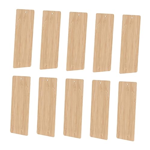 SEWACC 10 Stück Teiliges Blanko Bambus Lesezeichen mit Abgerundete Kanten Vielseitig für DIY Dekoration Schlüsselanhänger Party und Weihnachtsanhänger Nachhaltig und Sicher aus SEWACC 10 Stück Teiliges Blanko Bambus Lesezeichen mit Abgerundete Kanten Vielseitig für DIY Dekoration Schlüsselanhänger Party und Weihnachtsanhänger Nachhaltig und Sicher aus von SEWACC