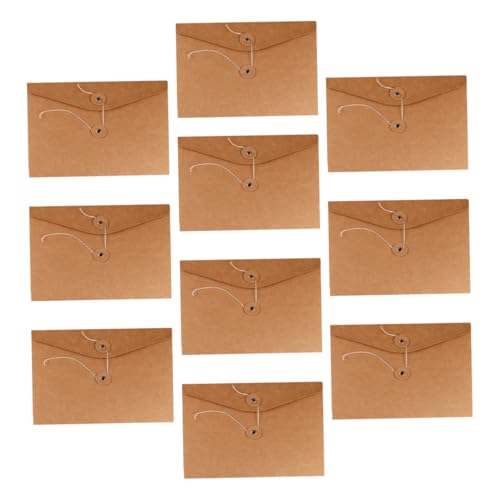 SEWACC 10 Stück Teiliges Braune Kraftpapier Ordner Extra Dicke Papierhüllen mit Stabilem Kordelverschluss Robuste Dokumententaschen Praktische Aufbewahrung für Büro und Zuhause SEWACC 10 Stück Teiliges Braune Kraftpapier Ordner Extra Dicke Papierhüllen mit Stabilem Kordelverschluss Robuste Dokumententaschen Praktische Aufbewahrung für Büro und Zuhause von SEWACC