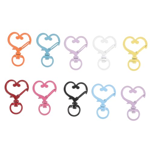SEWACC 10 Stück Teiliges Bunte Metall Karabinerhaken Schlüsselringe für DIY Handtaschen Verschlüsse Langlebige Crossbody Taschenbeschläge Einfach zu Befestigen Vielseitig für Schlüssel SEWACC 10 Stück Teiliges Bunte Metall Karabinerhaken Schlüsselringe für DIY Handtaschen Verschlüsse Langlebige Crossbody Taschenbeschläge Einfach zu Befestigen Vielseitig für Schlüssel von SEWACC
