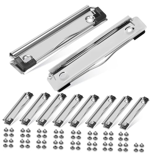 SEWACC 10 Stück Teiliges Clipboard Clips Metall Stabile Dokumentenhalter mit Befestigungsnägeln Multifunktionale Klemmbrettklemmen für Schule Büro Aktenbrett Befestigung SEWACC 10 Stück Teiliges Clipboard Clips Metall Stabile Dokumentenhalter mit Befestigungsnägeln Multifunktionale Klemmbrettklemmen für Schule Büro Aktenbrett Befestigung von SEWACC