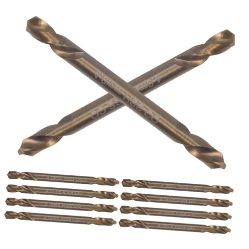 SEWACC 10 Stück Teiliges Co Doppelkopf Bohrer Kurzschaft Cobalt Stahl Metallbohrer für Edelstahl Gusseisen Aluminium Kunststoff Holz Langlebig Präzise Vielseitig Einsetzbar von SEWACC