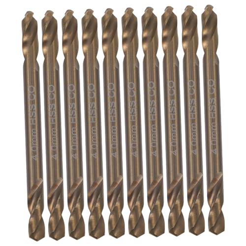 SEWACC 10 Stück Teiliges Co Metallbohrer Doppelseitige Hochgeschwindigkeitsstahlbohrer für Edelstahl Aluminium Holz Kunststoff Präzise Langlebig mit Stabilem Halt für DIY und von SEWACC