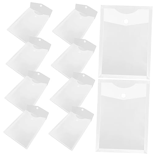 SEWACC 10 Stück Teiliges Dokumentenordner Transparente Aufbewahrungstaschen mit für Schule und Büro Hochformat für Organisation von Unterlagen von SEWACC