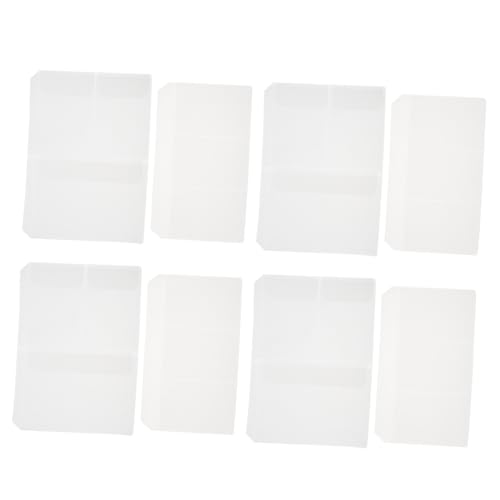 SEWACC 10 Stück Teiliges EVA Reißverschluss Ordnertaschen mit Glatter Oberfläche und Abgerundeten Ecken Transparente Sammelmappe für Visitenkarten Notizen Belege und Tickets Leicht zu von SEWACC