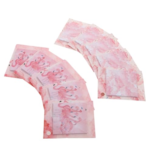 SEWACC 10 Stück Teiliges Flamingo Haftnotizen mit Kreativen Kirschblütenmotiven Selbstklebende Praktische Klebezettel für Büro Schule und Zuhause Leicht Wiederverwendbar von SEWACC
