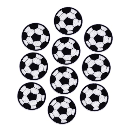 SEWACC 10 Stück Teiliges Fußball Aufnäher zum Aufbügeln Kleine Strapazierfähige Patches für Kleidung Jacken Shirts Dekorative Wiederverwendbare Bügelflicken für Textilien SEWACC 10 Stück Teiliges Fußball Aufnäher zum Aufbügeln Kleine Strapazierfähige Patches für Kleidung Jacken Shirts Dekorative Wiederverwendbare Bügelflicken für Textilien von SEWACC