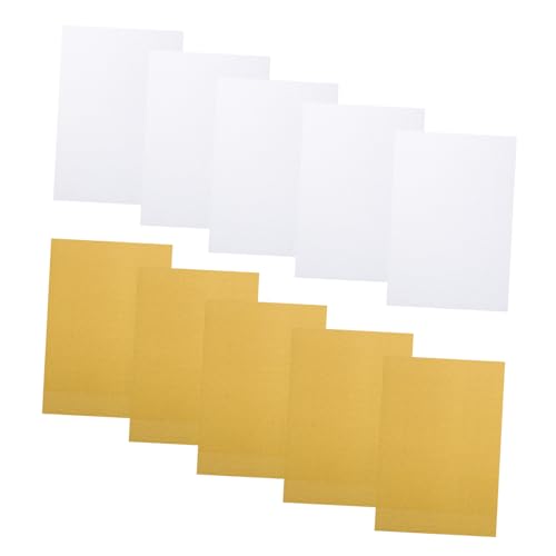SEWACC 10 Stück Teiliges Glitzerkarton Gold Silber Schweres Glitterpapier für DIY Bastelprojekte Scrapbooking Grußkarten Einfach zu Schneiden und Dekorieren Funkelndes Bastelpapier von SEWACC