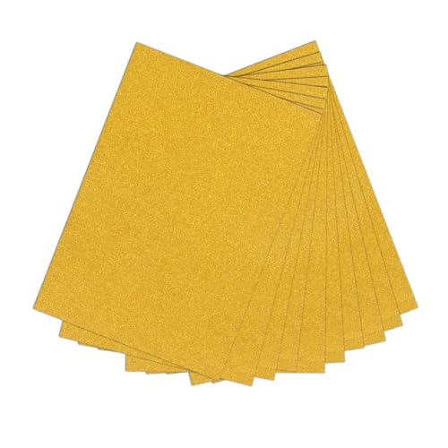 SEWACC 10 Stück Teiliges Glitzerpapier Gold Schweres Glitter Cardstock Einseitig Glitzernd zum Basteln Scrapbooking Grußkarten Stanzbar Langlebig für Diy Dekorationen SEWACC 10 Stück Teiliges Glitzerpapier Gold Schweres Glitter Cardstock Einseitig Glitzernd zum Basteln Scrapbooking Grußkarten Stanzbar Langlebig für Diy Dekorationen von SEWACC