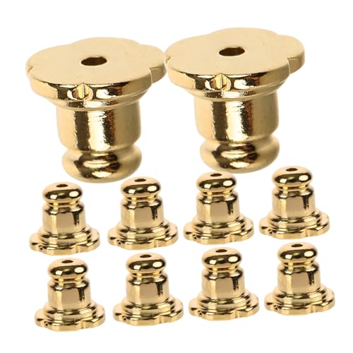 SEWACC 10 Stück Teiliges Goldfarbene Ohrstecker Verschlüsse aus Kupfer mit Langlebiger Beschichtung Stabile Ohrstecker Stopper für DIY Schmuckherstellung Geeignet für Empfindliche SEWACC 10 Stück Teiliges Goldfarbene Ohrstecker Verschlüsse aus Kupfer mit Langlebiger Beschichtung Stabile Ohrstecker Stopper für DIY Schmuckherstellung Geeignet für Empfindliche von SEWACC