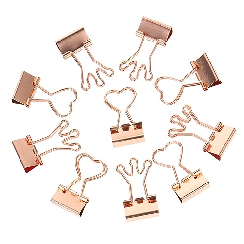 SEWACC 10 Stück Teiliges Herzförmige Metallklammern Bunte Büroklammern für Dokumente und Belege Kleine Organizer Clips mit Starker Haftung für Schule Büro und Zuhause SEWACC 10 Stück Teiliges Herzförmige Metallklammern Bunte Büroklammern für Dokumente und Belege Kleine Organizer Clips mit Starker Haftung für Schule Büro und Zuhause von SEWACC