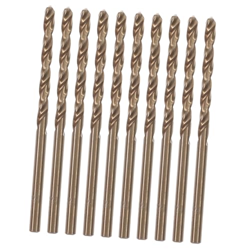 SEWACC 10 Stück Teiliges Hochgeschwindigkeitsstahl Metallbohrer Kit Langlebig Präzise für Edelstahl Gusseisen Holz Kunststoff Vielseitig DIY und Handwerk von SEWACC